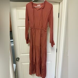 Elegant Mauve Maxi Dress